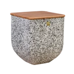 Apis GRC Table with wooden Top - Image 2
