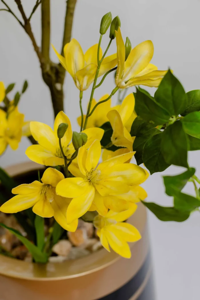 Benjamin with Yellow flowers Artificial Tree 180-190 cm - Image 3