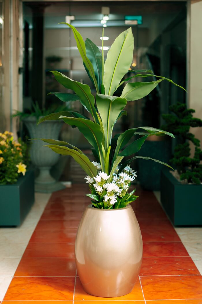 Banana with white flowers Artificial Tree 170 cm - Image 3