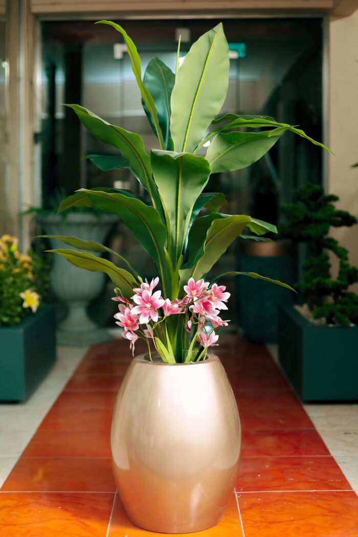 Banana with rose flowers Artificial Tree 170 cm - Image 2