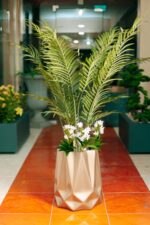 Areca with white flowers Artificial Tree 160-170 cm - Image 3