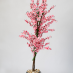 Pink bloom apricot artificial tree