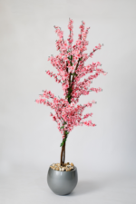 Pink bloom apricot artificial tree