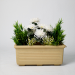 Divinity white Artificial flowers planter