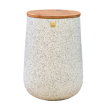 Sia large GRC table with wooden top