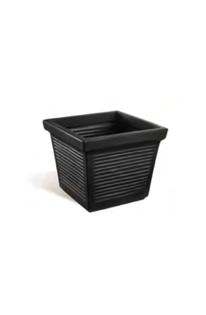Roman Classic 40 black Roman classic pe square Tree planter - Image 1