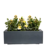 Mint with yellow Orchid artificial flowers 70 cm - Image 3
