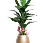 Banana with rose flowers Artificial Tree 170 cm