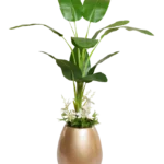 Banana 02 with Fogera shrubs and white flower Artificial Tree 180-190 cm