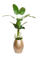 Banana 02 with Fogera shrubs and white flower Artificial Tree 180-190 cm