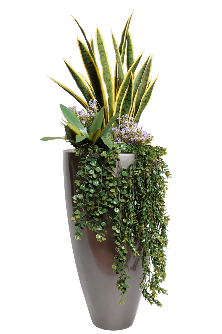 main Tiger Cactus with lavender Artificial Tree 160-170 cm - Image 1